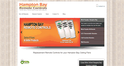 Desktop Screenshot of hamptonbayremotecontrols.com