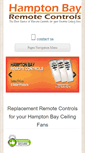 Mobile Screenshot of hamptonbayremotecontrols.com